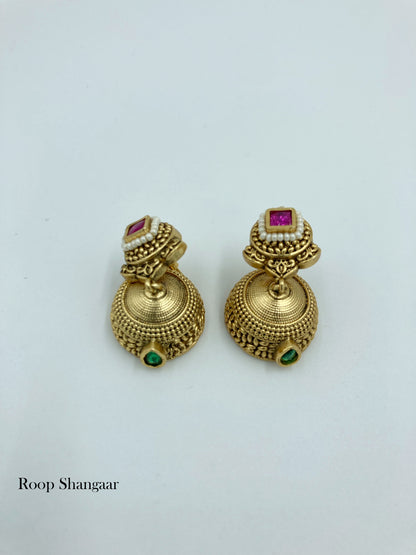 Multicolor Amritha Temple Jewellery Set