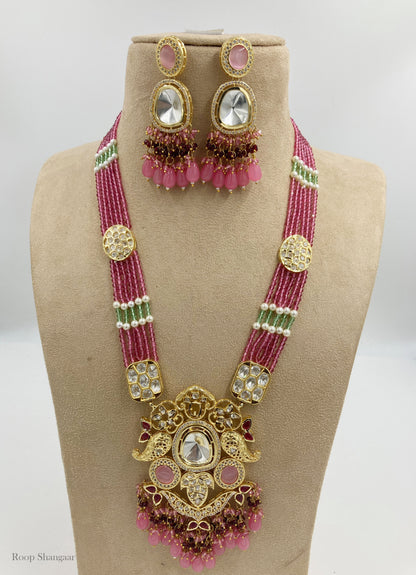 Pink Brishti Jewellery Set