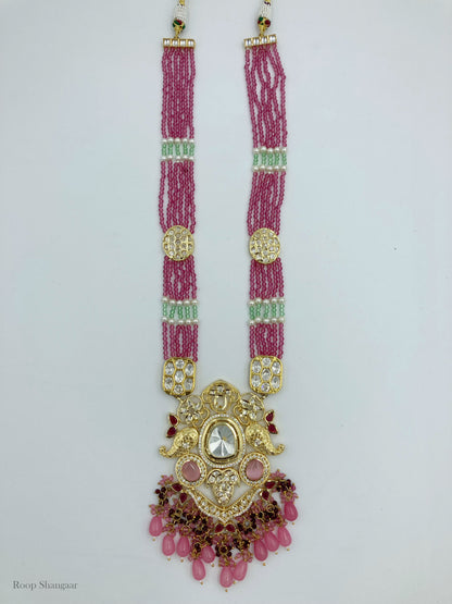 Pink Brishti Jewellery Set