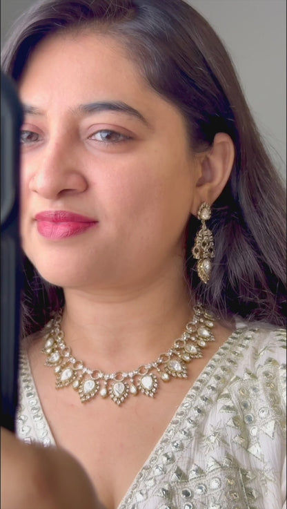 Shahiya Polki Mehndi Jewellery Set