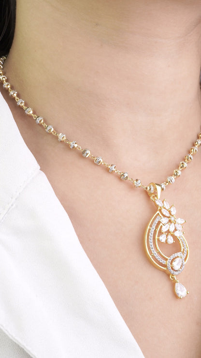 Ishvanya 18K Gold Plated Pendant Set