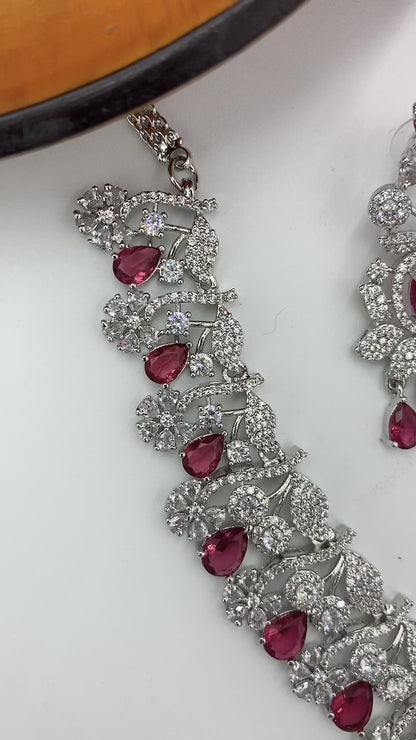 Ruby Alexandra Zirconia Jewellery Set