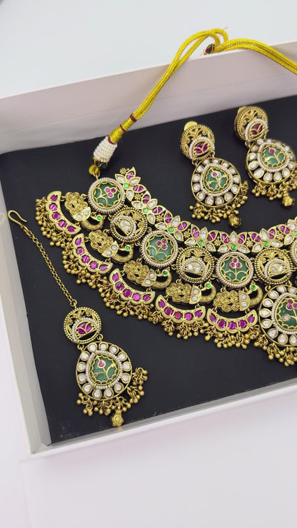 Sheeshmahal Heritage Kundan Jewellery Set