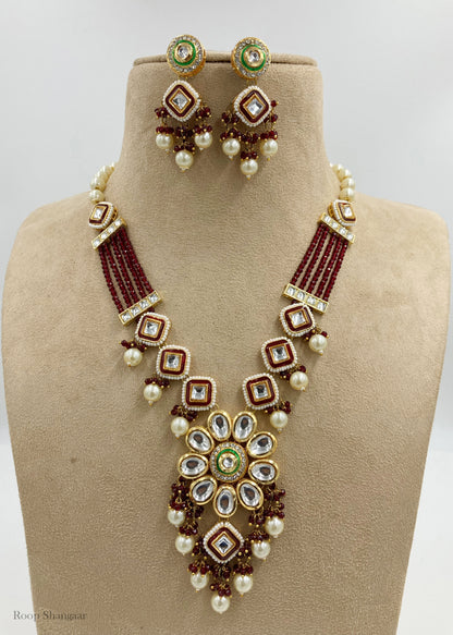 Red Suhani Jewellery Set