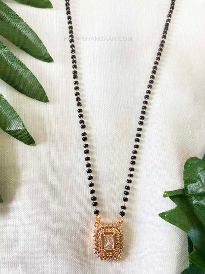 White Akriti Mangalsutra